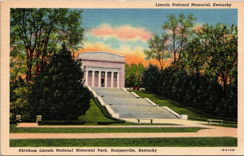 KY Hodgenville Abraham Lincoln National Historical Park Postcard used 1956