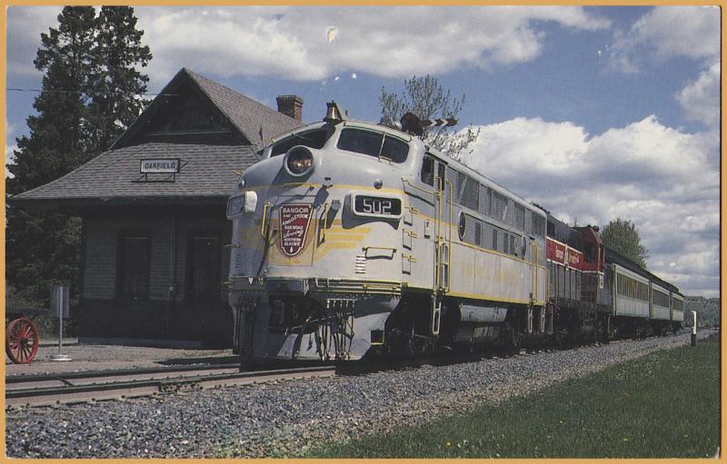 Bangor & Aroostook F3 #502 at Oakfield, Maine - 1994