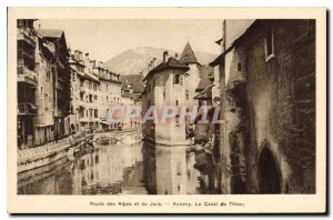 Postcard Old Route Alps and Jura Annecy The Thiou canal