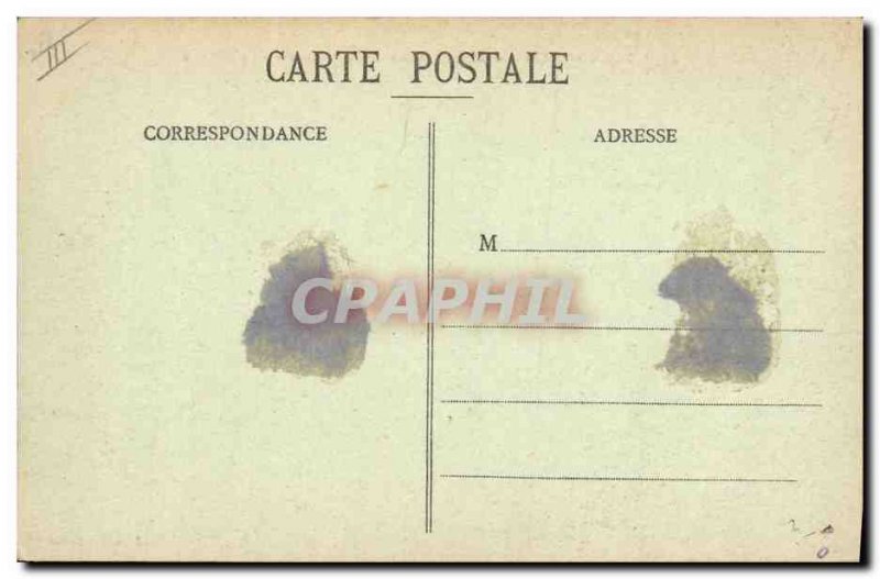 Old Postcard Vitry le Francois Bank Caisse d & # 39Epargne Post Hotel Fountain