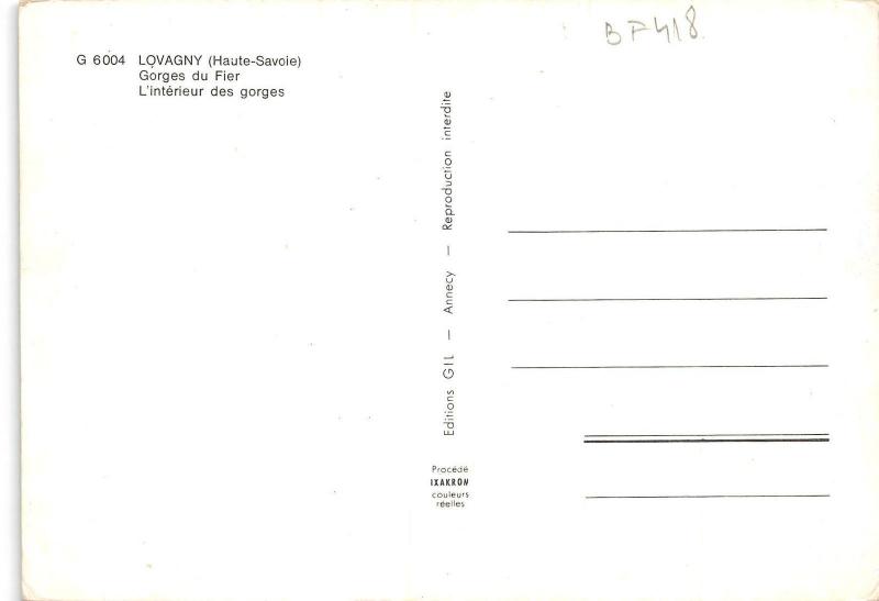 BF418  lovagny gorges du fier france