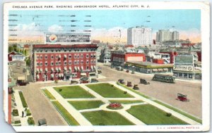 M-56405 Chelsea Avenue Park Showing Ambassador Hotel Atlantic City New Jersey