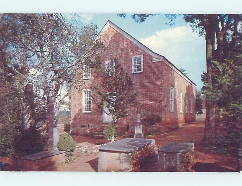 Unused Pre-1980 CHURCH SCENE Ebenezer South Carolina SC G3131