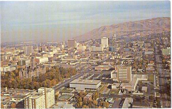 Air View of Salt Lake City Utah UT