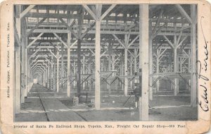 Topeka Kansas Interior, Santa Fe Railroad Shops, Divided Back Vintage PC U9899