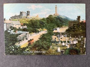 Calton Hill Edinburgh Scotland Litho Postcard H1364084458