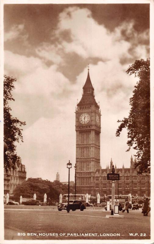 uk37272 big ben houses of parliament london real photo  uk lot 11 uk