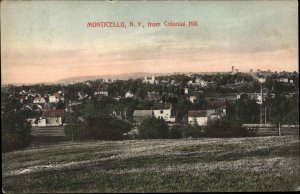 Monticello NY New York From Colonial Hill c1910 Postcard