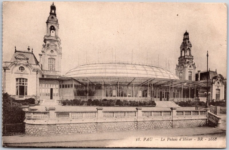 Pau - Le Palais D'Hiver Pyrénées-Atlantiques France Building Postcard