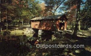 Devils Hopyard State Park, East Haddam, CT USA Covered Bridge Unused 