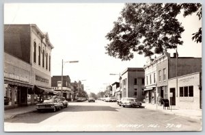 Henry IL~Watercott's~Kroger Grocery~Banner Stop Sign~PO Dropbox~RPPC~1959