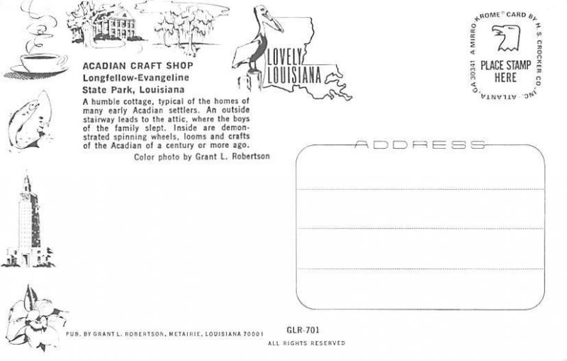 Acadian Craft Shop Humble Cottage - St Martinville, Louisiana LA