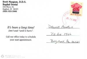 US Used Postcard #4592 Surfers & Palm Trees.  Time for a Checkup?