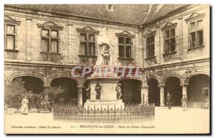 Besancon les Bains - Court Palace Granvelle - Old Postcard