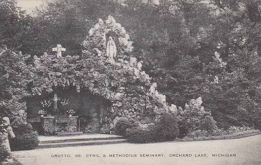 Michigan Orchard Lake Grotto SS Cyril And Methodius Seminary Artvue