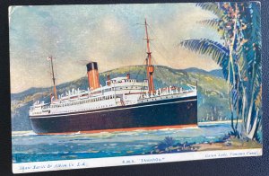 Mint Color Picture Postcard RMS Tamaroa Gatun Lake Panama Canal