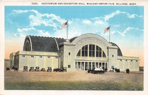 J17/ Billings Montana Postcard c1920s Auditorium Expo Hall Midland Fair 47