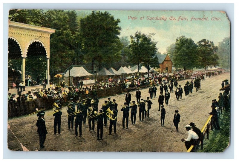 C.1907-10s View Of Sandusky Co Fair, Fremont Ohio. F76E