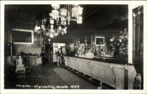 Virginia City NV The Crystal Bar Room Real Photo Postcard #2