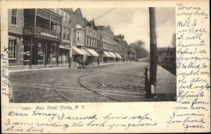 Fonda New York NY Main St. c1905 Postcard