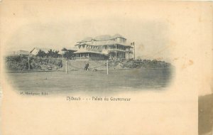 Djibouti Governor Palace vintage postcard 