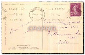 Old Postcard Luchon Superbagneres Train And The Grand Hotel