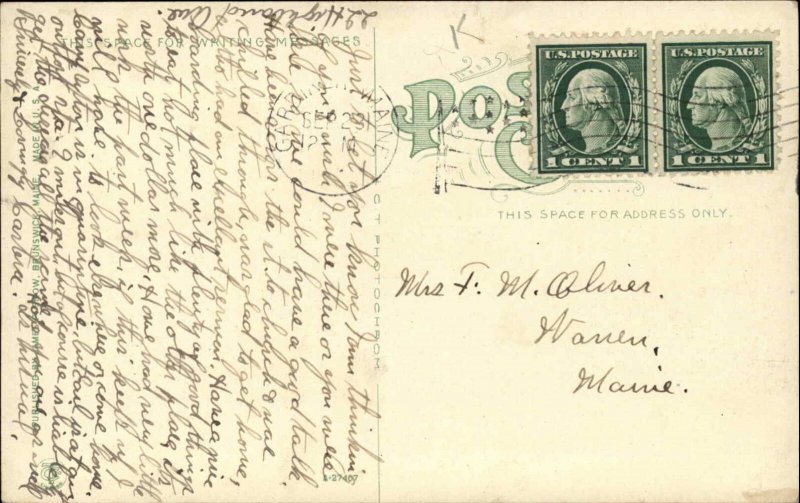 Gardiner ME Bridge & Trolley New Mills c1910 Postcard