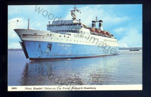 f2450 - Harwich-Hamburg Ferry - Prinz Hamlet - postcard