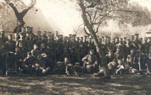 RPPC WWI German Machine Gun Soldiers Real Photo Postcard