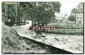 Old Postcard Rattlesnake River is creeping Missoula Montana