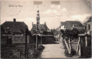 Netherlands Gezicht Op Veere Vintage Postcard C093