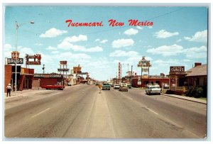 1968 Highway Classic Cars Establishments View Tucumcari New Mexico NM Postcard