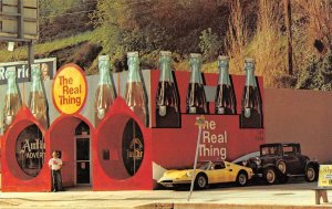 The Real Thing COCA-COLA Studio City, CA Roadside Store 1970s Ferrari Postcard