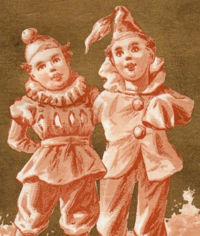 1880s Hauck Stahl & Dierkes Dry Goods Notions Circus Clowns F141