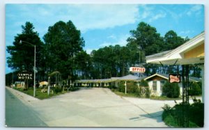 STARKE, FL Florida ~ Roadside  TEMPLE MOTEL  c1950s Bradford County Postcard