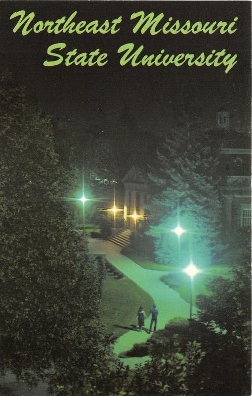 Kirksville MO~Northeast Missouri University~Young Couple Holding Hands~1960s Pc