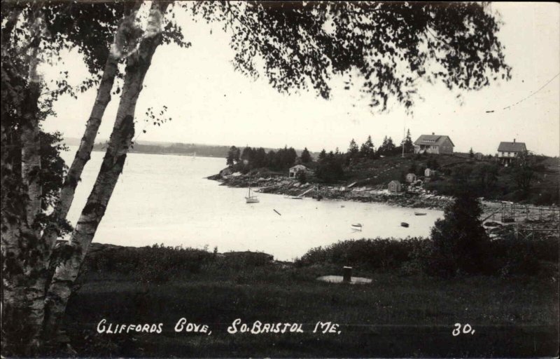 South Bristol ME Cliffords Cove 1953 Used Postcard 