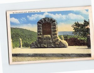 Postcard McCulloch's Leap, Wheeling, West Virginia