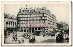 Paris - 8 - Hotel Terminus - Gare Saint Lazare - Old Postcard