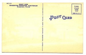 FL - Bradenton. Municipal Auditorium at Night