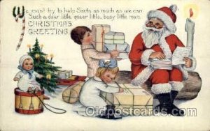 Christmas Santa Claus Whitney Publishing writing on back small creases top ed...