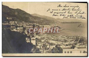 Old Postcard Monte Carlo Vue Generale