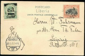 liberia, MONROVIA, Krootown Panorama (1905) Stamps