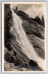 Nevada Falls RPPC Yosemite National Park California c1910 Postcard A45