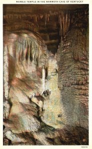 Vintage Postcard Marble Temple in the Mammoth Cave of Kentucky Rock Stone Formed