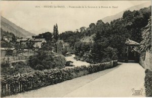 CPA BRIDES-les-BAINS Promenade de la Source et le Doron de Bozel (1192227)