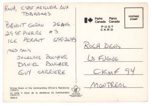 Dining Room of the Commanding Officer's Residence, Quebec, Canada