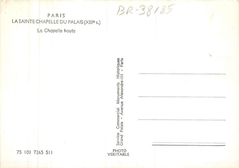 BR38185  La sainte chapelle du palais Paris