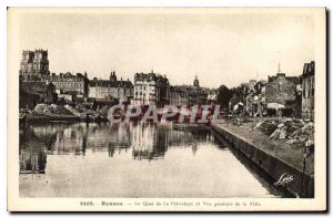 Postcard Old Rennes Le Quai of Pr?valaye and General view of the city