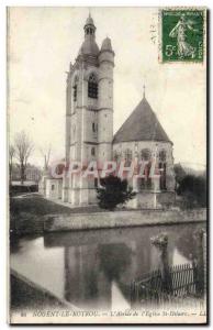 Old Postcard Nogent Le Rotrou L & # 39Abside L & # 39Eglise St Hilaire